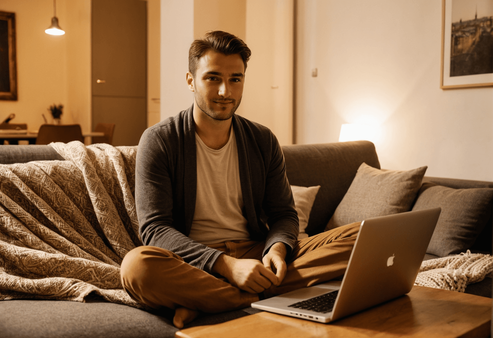 Hand hält BahnCard vor einem Zugfenster