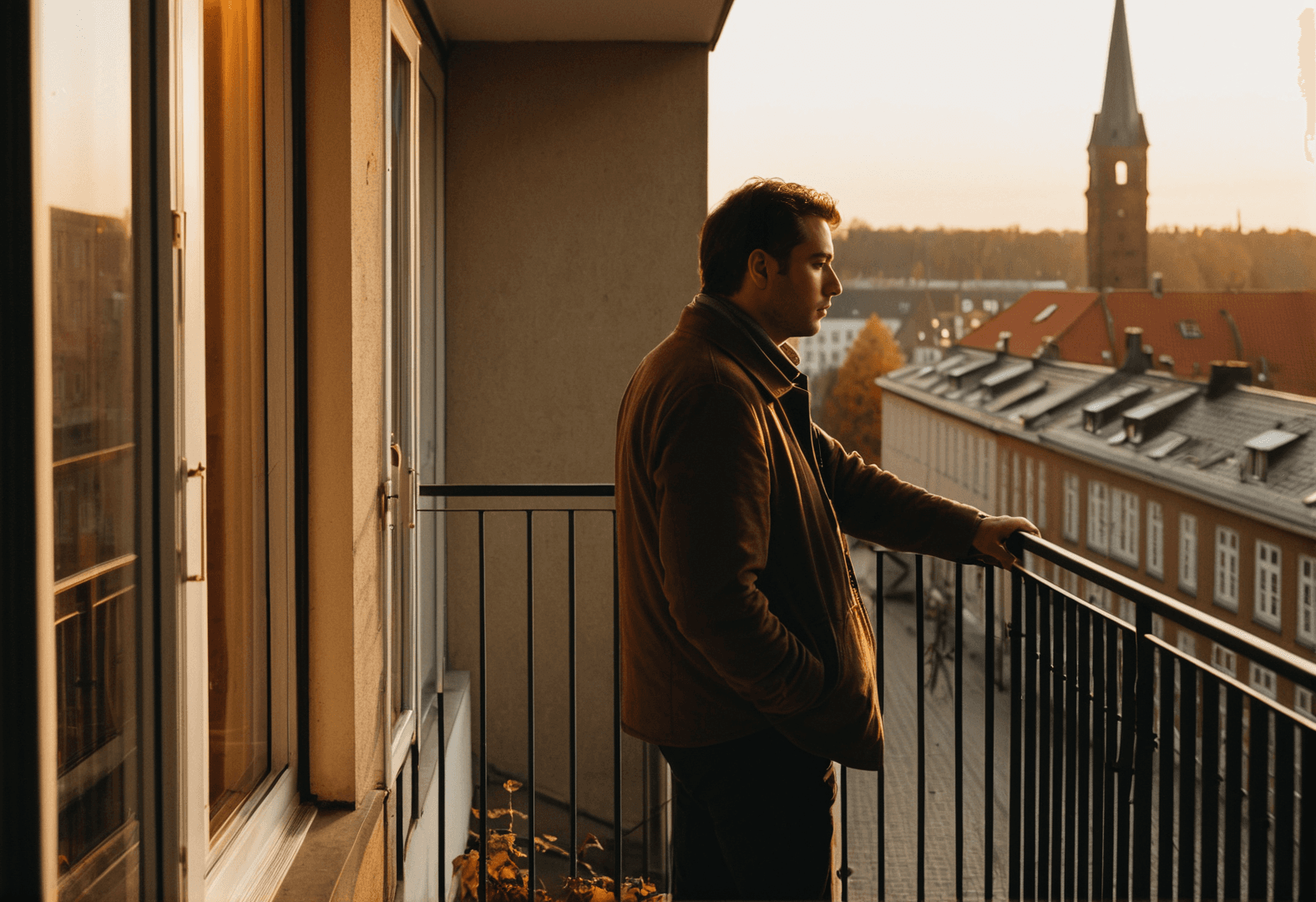 Handgeschriebene Dankeskarte neben einer Tasse Tee