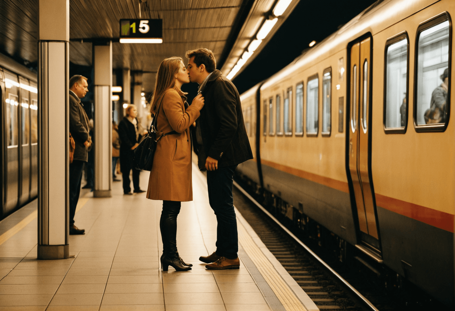 Paar sitzt sich nachdenklich gegenüber