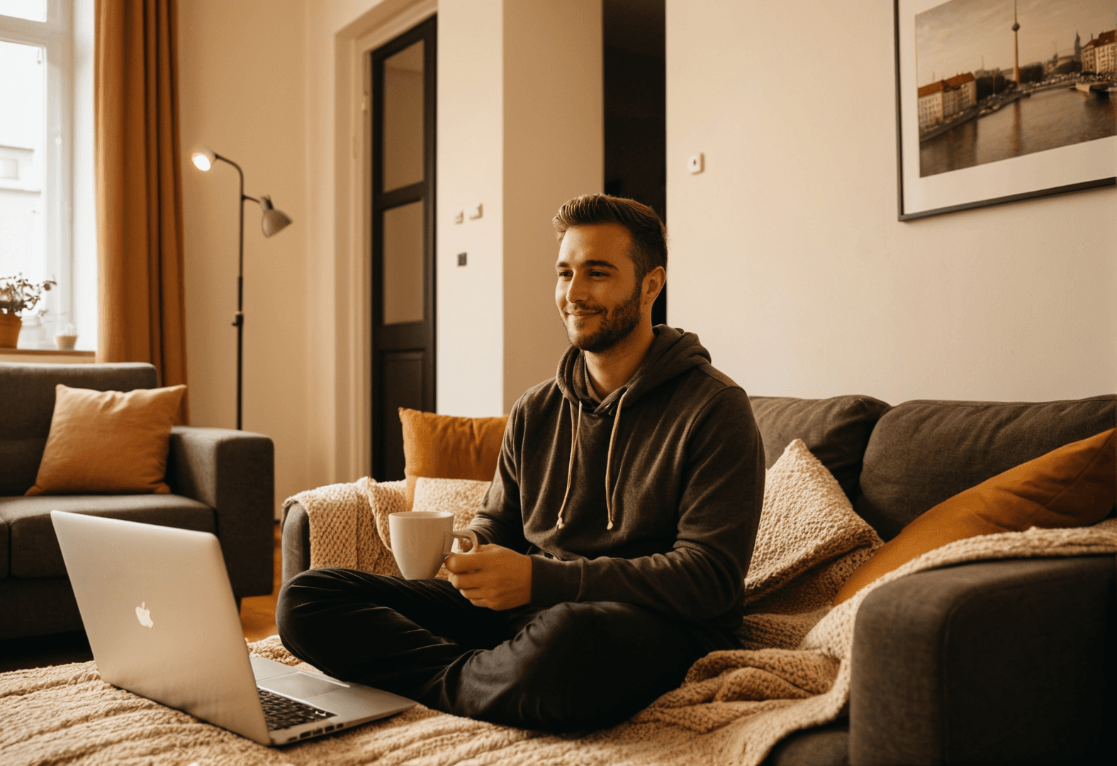 Paar schaut gemeinsam auf Stadtplan