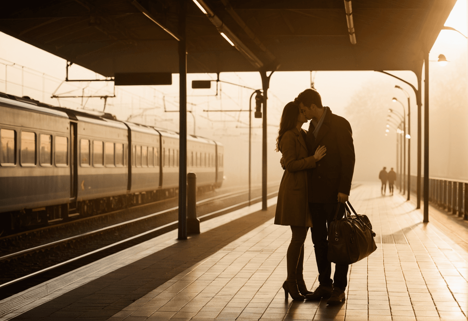 Hund liegt entspannt auf einem Koffer neben der Haustür