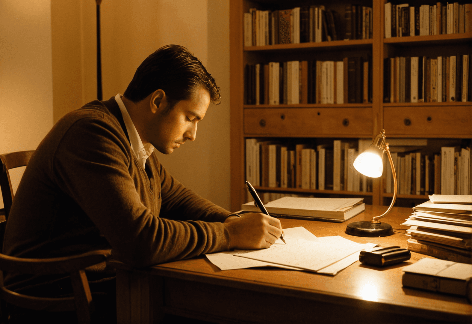 Mann mit Koffer am Bahnsteig