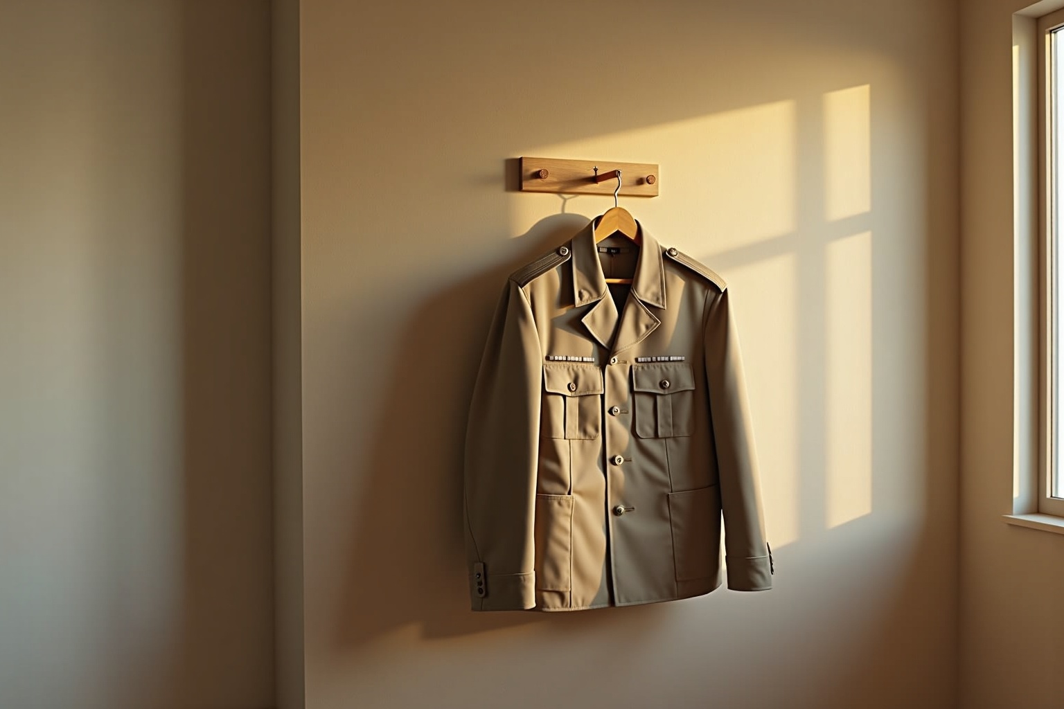 Soldat umarmt seine Partnerin am Bahnhof