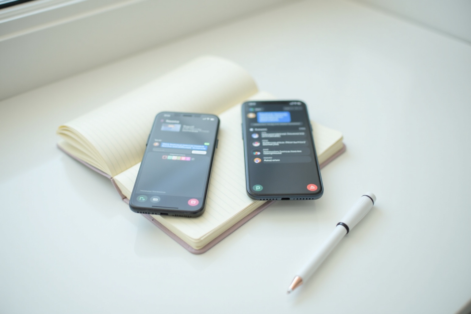 Mann überprüft Handy in ruhiger Abendatmosphäre