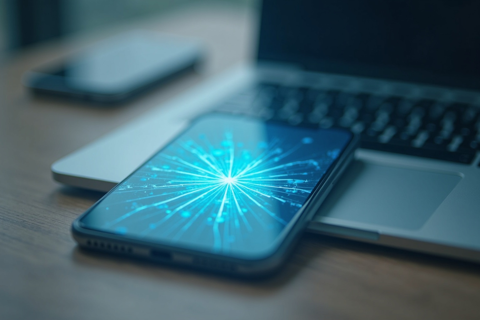 Frau schaut nachdenklich auf ihr Smartphone