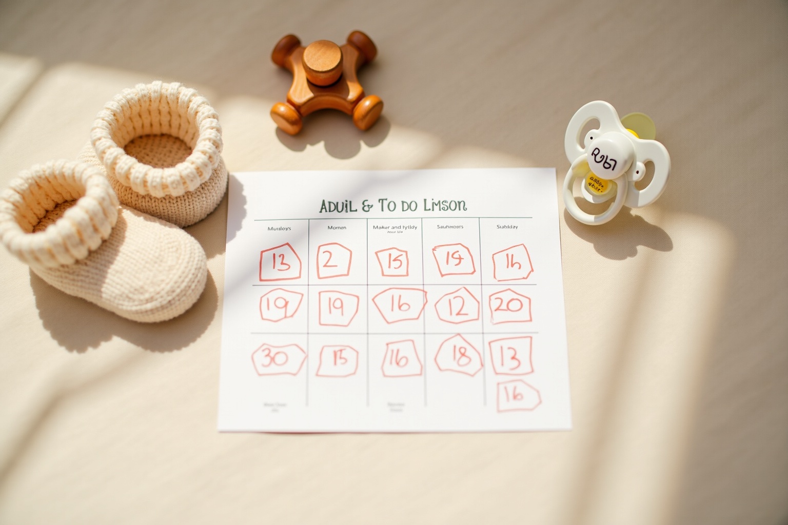 Vater hält Baby auf dem Arm während er aus dem Fenster schaut